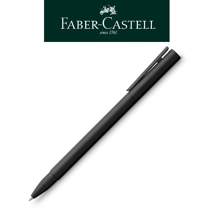 免費客製化刻字【Faber-Castell】NEO Slim 系列 黑沙袖珍鋼珠筆 送禮首選 台灣輝柏✿50B004